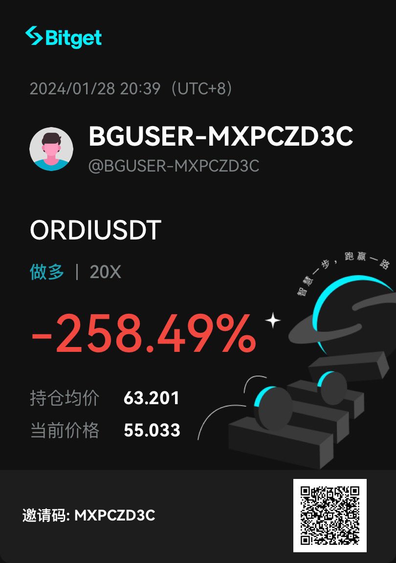 兄弟们 我这周能解套吗？

#bitget #ordi https://t.co/0uuCEHmwMg