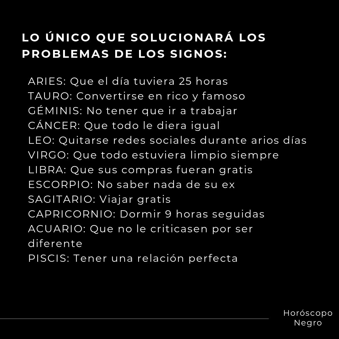 ▲Horóscopo Negro▲ tweet media