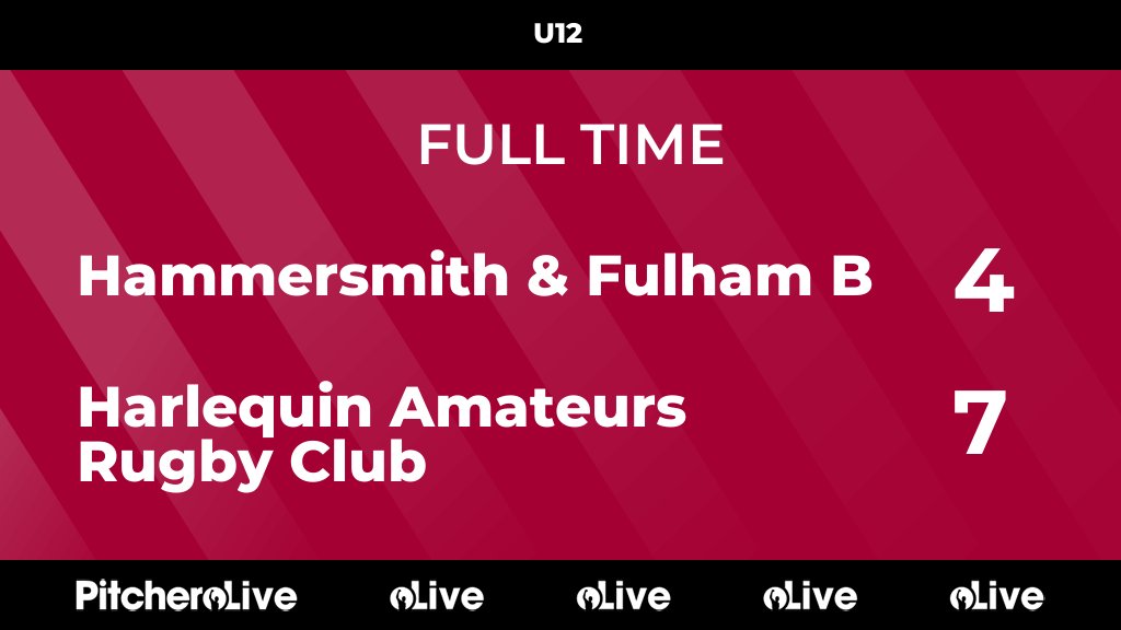 FULL TIME: Hammersmith &amp; Fulham B 4 - 7 Harlequin Amateurs Rugby Club
#HAMHAR #Pitchero
harlequinrugby.co.uk/teams/40228/ma…