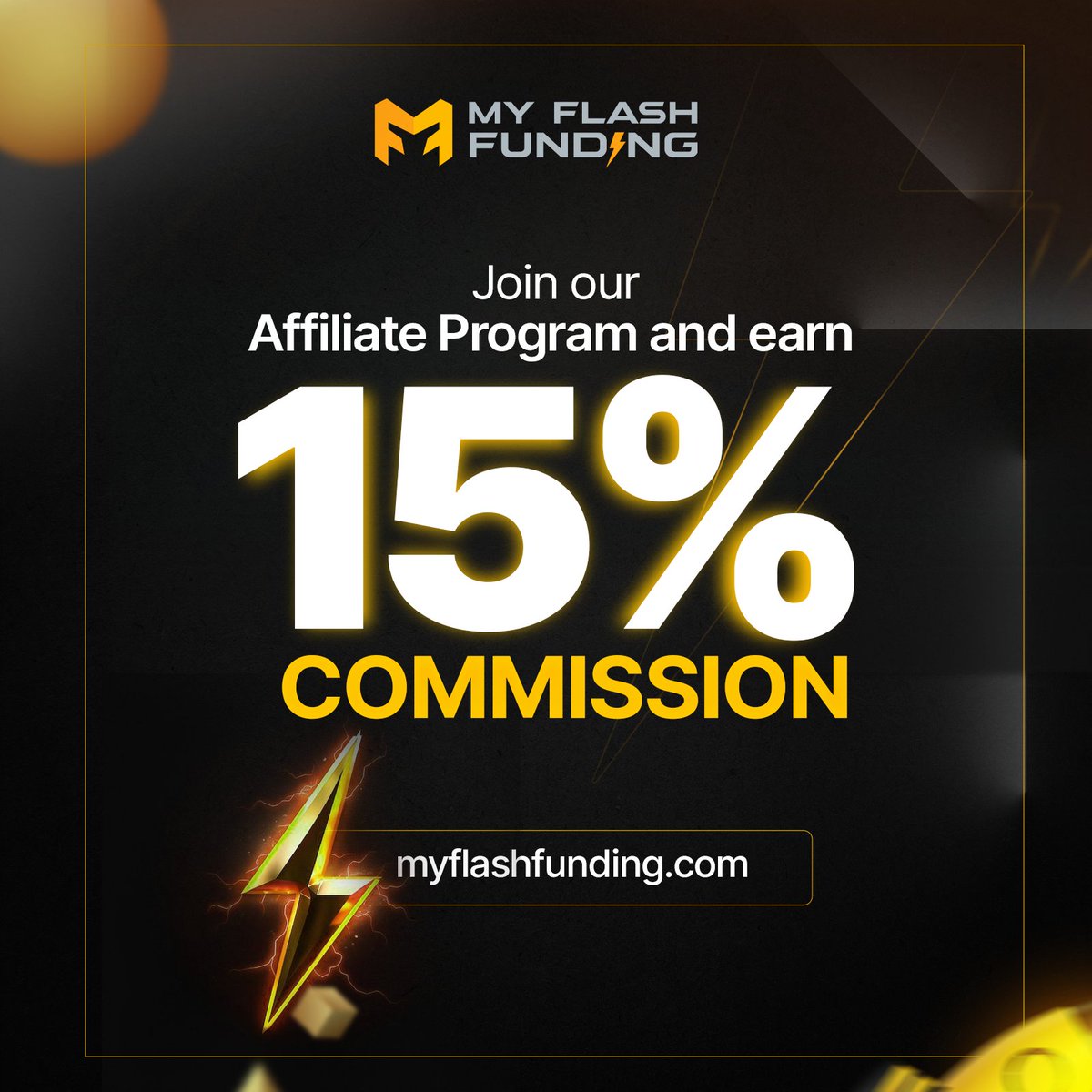 Join our incredible affiliate program and earn up to a 15% commission on all the sales you generate using your unique affiliate code or link! ⚡

Don't wait, sign up now and start earning money! 👉  myflashfunding.com/affiliate