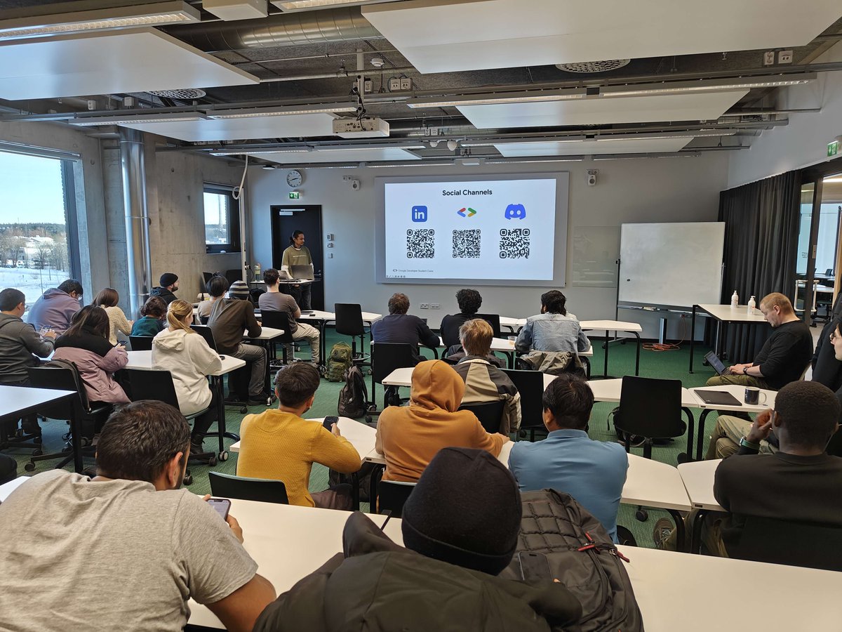 0xRavi's tweet photo. 🎉 Our First IRL GDSC Event! 🚀

Hello, tech enthusiasts and brilliant minds!

We just wrapped up our first in-person event for the Google Developer Student Club - TUAS, co-hosted with my incredible co-lead Eetu Runonen. What an incredible experience it was! 🌟

From the lively discussions to the enthusiastic participation, every moment was a testament to the passion and talent in our community. A heartfelt thank you to each one of you who joined us at the event, turning this event into a memorable and inspiring gathering.

Highlights of the Day:
- 🤝 Networking galore! It was amazing to see so many connections being made.
- 💻 Engaging sessions that sparked curiosity and learning.
- 🎤 Thought-provoking Q&As – your questions were insightful!
- 😄 The sheer joy of sharing a space with like-minded individuals.

Looking Ahead:
Stay tuned for more events, workshops, and tech talks! We're just getting started, and we promise, the future is bright and exciting with GDSC!

📸 Don't forget to check out the event photos and tag yourselves!

Keep Innovating, Keep Inspiring! 💡

Until next time, keep coding, connecting, and creating!

#GDSC #TechEvent #Networking #Learning #CommunityLove #google #googledeveloperstudentclubs #gathering #GDG #developerstudentclubs #students #googledevelopergroups