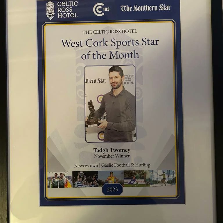 Special Achievement Award for 2023 from <a href="/CelticRossHotel/">Celtic Ross Hotel</a> <a href="/SouthernStarIRL/">The Southern Star</a> <a href="/C103Cork/">C103</a> at the Celtic Ross West Cork Sports Star Awards. Great stories from guest speaker <a href="/LenihanDonal/">Donal Lenihan</a> 
#newcestowngaa #bailenuis