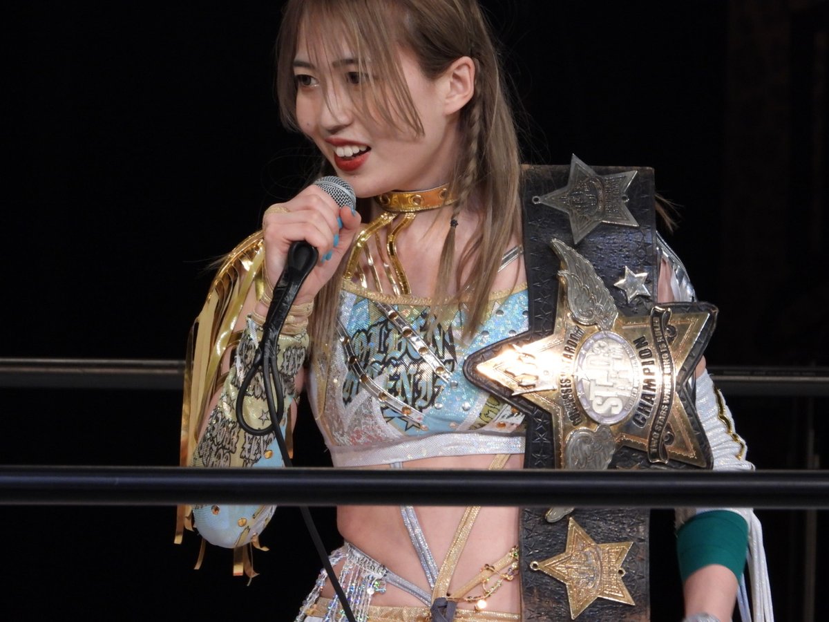 wowkichi's tweet photo. 今日の上谷さん

2.4大阪大会のタイトルマッチ前哨戦となるタッグマッチ。

王者の舞華選手との対決では、エルボーの打ち合い等、バチバチした戦い。

試合は、上谷さんが、HANAKO選手からタップを奪い勝利！

大阪の地で、3大フェニックスからのベルト奪取に期待！

#上谷沙弥
#スターダム https://t.co/ni1WMiwiub