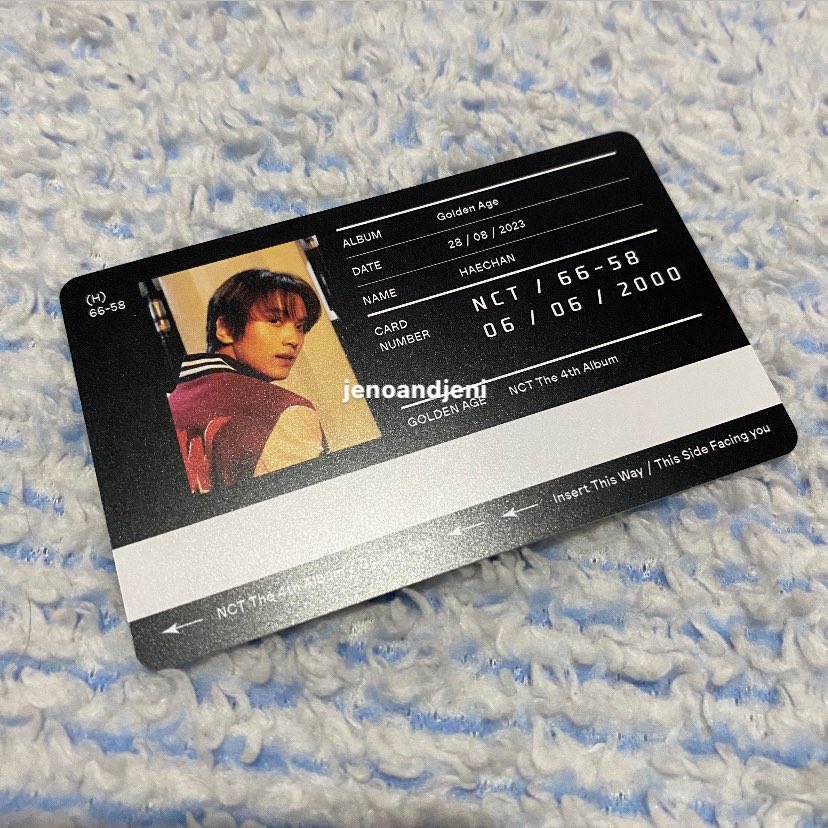 wts // want to sale 

pc nct golden age

35k /each
• transportation card mark &amp; haechan
golden age collecting

inc adm exc pack
📍Bekasi
