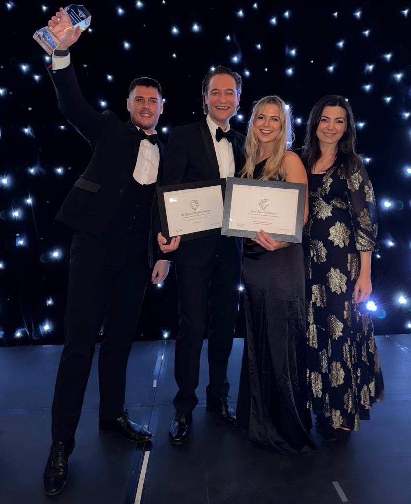 eurofighter's tweet photo. Exciting news! 🏆 #Eurofighter’s 'The Fighter Show' won 'Brilliance in PR Communications' at the 2023 International Brilliance Awards. The team also bagged the 'Innovative Marketing Team of the Year' Gold Award. Thanks to all who contributed to this success! 

#Brill_Awards #NothingComesClose