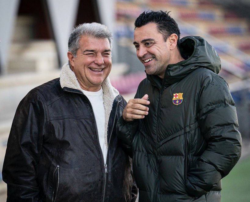 🔵🔴 Barça president Laporta: “I accept this situation proposed by Xavi to leave the club in June”.

“I approve that because he’s a Barça legend”.

“I am convinced that the commitment of him and his staff until the end of the year will be maximum”.