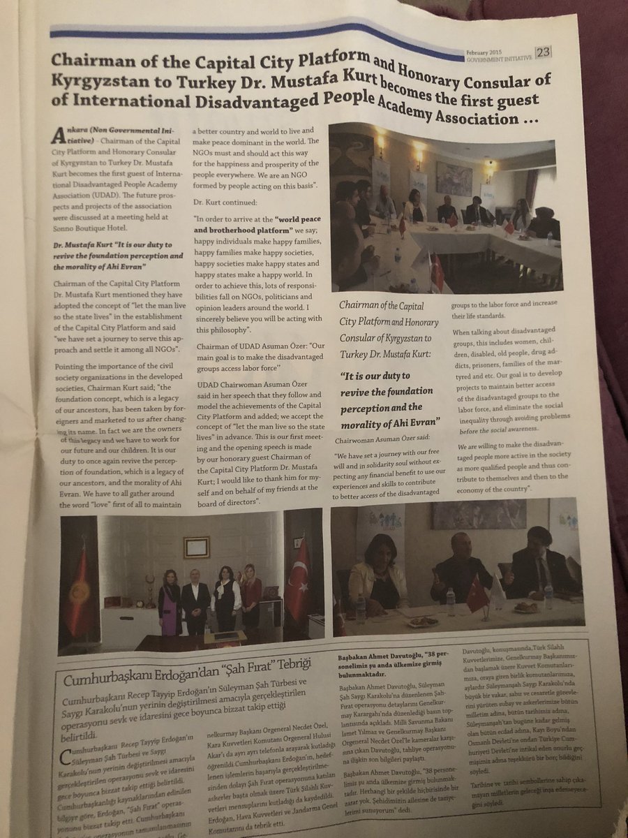 asumanozer06's tweet photo. Burada da kuruluş haberimiz Sivil İnsiyatif Gazetesi’nde Türkçe İngilizce.

Her daim yanımda olan Değerli büyüğüm Mustafa Kurt’u özlemle ve rahmetle anıyorum , çok özlüyorum😔
#UDAD
#Sivilİnsiyatif https://t.co/ooPOW7otlL