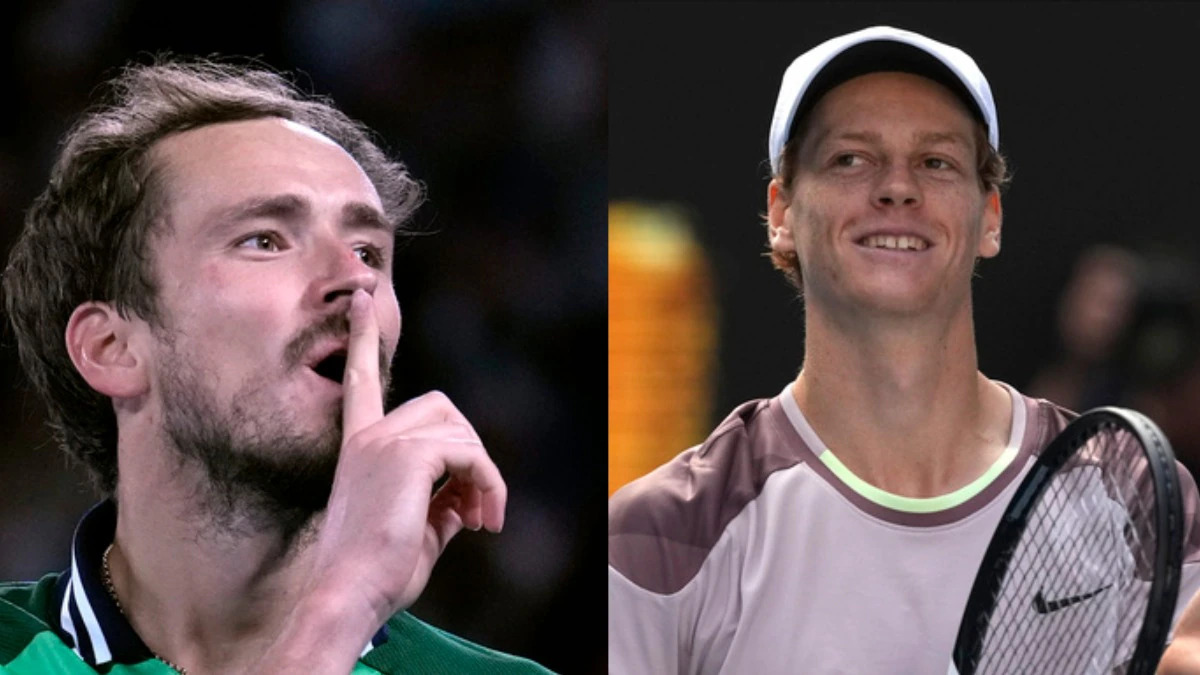 al_mukhbir's tweet photo. According to the latest updates, Australian Open men's final 2024: Jannik Sinner beats Daniil Medvedev in Melbourne final

#AusOpen #SinnerVsMedvedev #TennisChampion #MelbourneFinal #GrandSlam #Sportsnews #Sportsupdates #Holocaust #Auschwitz #فروری8_عوامی_ریفرنڈم #Switzerland https://t.co/qw2cFkkrcj