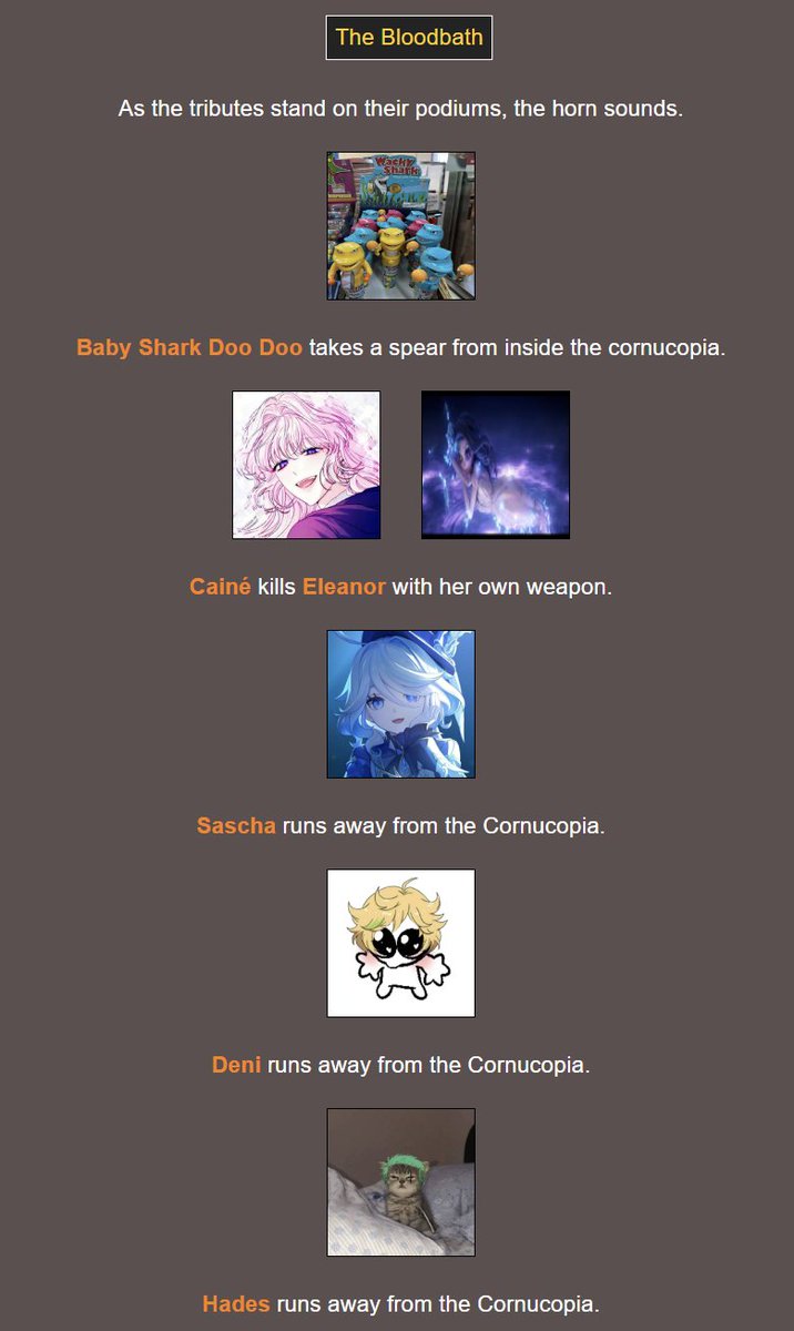 THE BLOODBATH!
────────────────