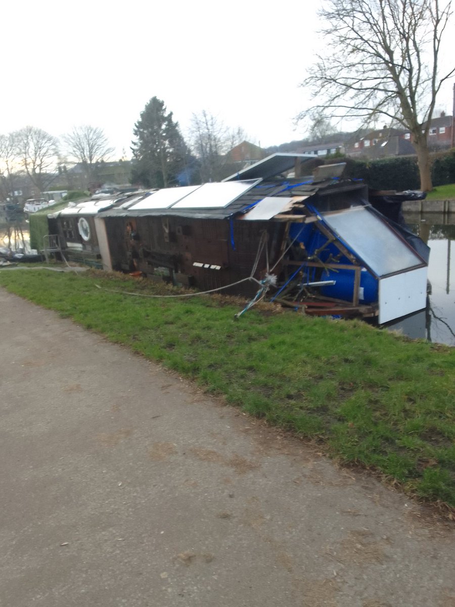 Not the prettiest of vessels down at Rodley marina.