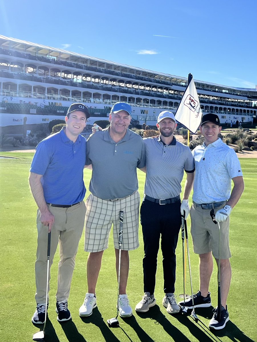 What a great start to #AOBA24 with afternoon of golf at The Stadium course with Joe Phelan, @NABaumeister and @deriksutton. Thanks @Q2_Software for this opportunity.