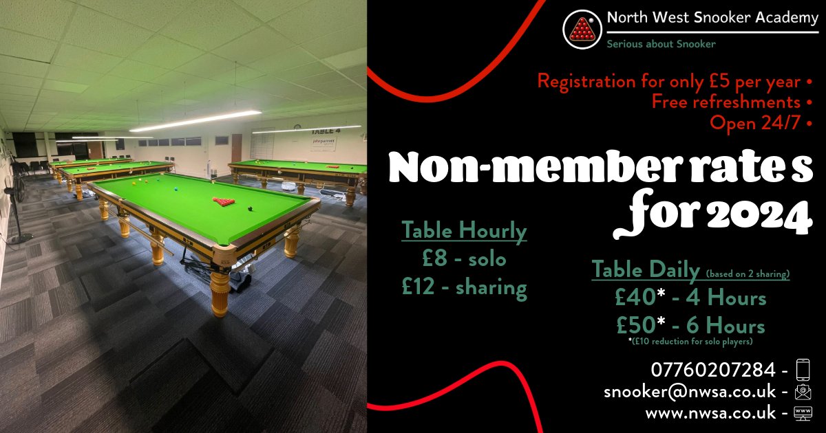 North West Snooker Academy tweet media
