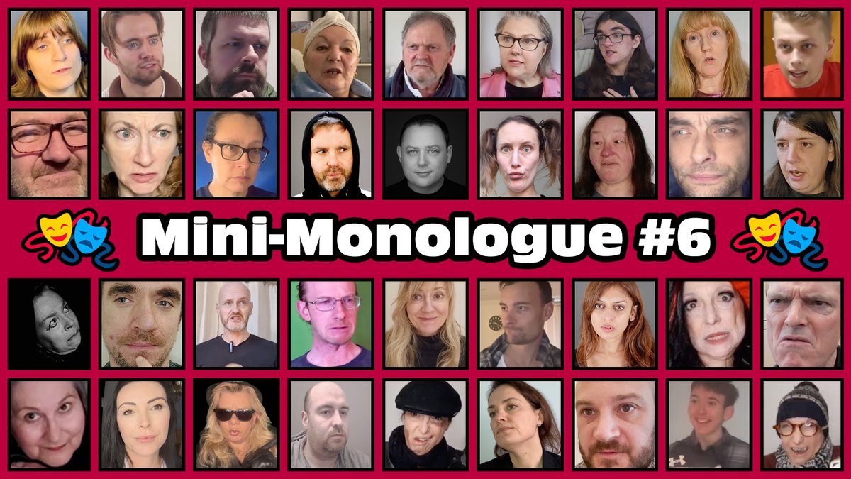 🎭 Mini-Monologue #6 featuring the uber talented:
<a href="/Sophiiashh/">Sophie Christine Ashton</a> <a href="/joejenkinson__/">Joe Jenkinson.</a> <a href="/NickFieldMedia/">Nick Field 💙</a> @SpoofSisters <a href="/Charlesoneill33/">Charles O'Neill</a> <a href="/tinydiva1212/">julesshev</a> @LoganRE50190154 <a href="/arsandell/">Andrea Rose</a> <a href="/HgWhaley/">HG Whaley 🎞📽 🎬🏴󠁧󠁢󠁷󠁬󠁳󠁿</a> <a href="/JulianWhite68/">Just me</a> <a href="/KelleyCostigan/">Kelley Costigan 🇺🇦</a> <a href="/vwalkeracts/">Vanessa Walker</a> <a href="/LeePetcher/">Lee Petcher 🌱</a> @StevenLandes 

▶️ youtu.be/Lx9ssyFKuww