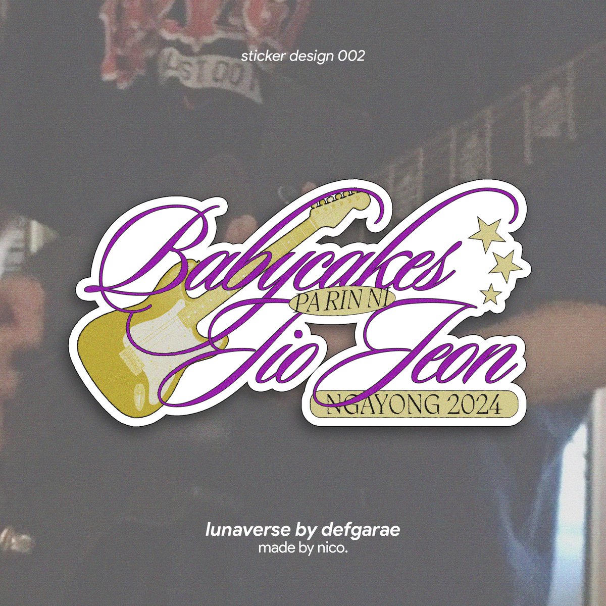 para sa mga self-proclaimed babycakes ni jio jeon ! 💜🎸