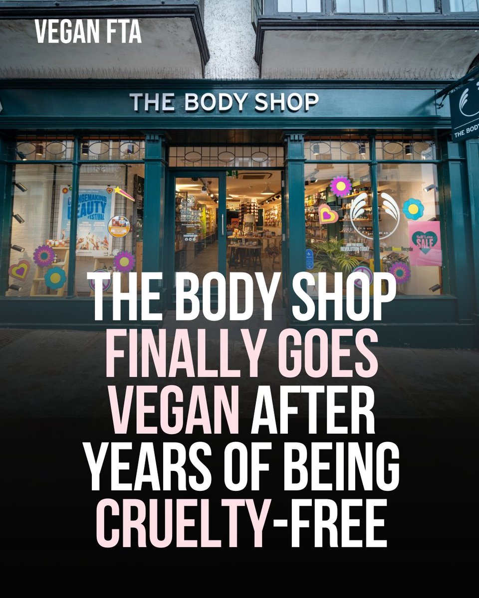 The British cosmetics chain The Body Shop finally goes vegan after years of being cruelty-free. 🙏

👉 Read more: veganfta.com/2024/01/11/the…

#cosmetics #cruetlyfree #bodyshop #bathandbody #beauty