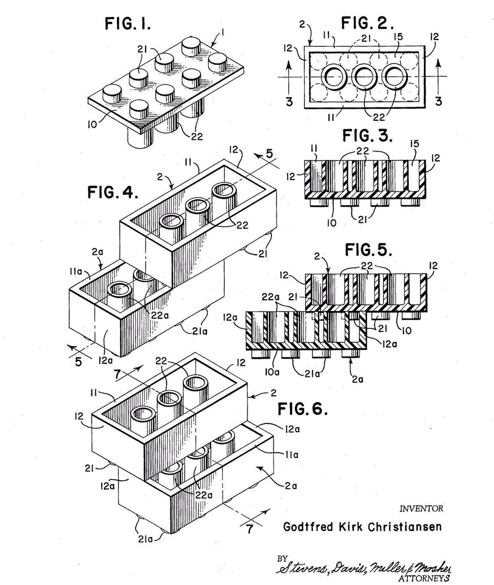 Lego brick patent was filed this day in 1958.