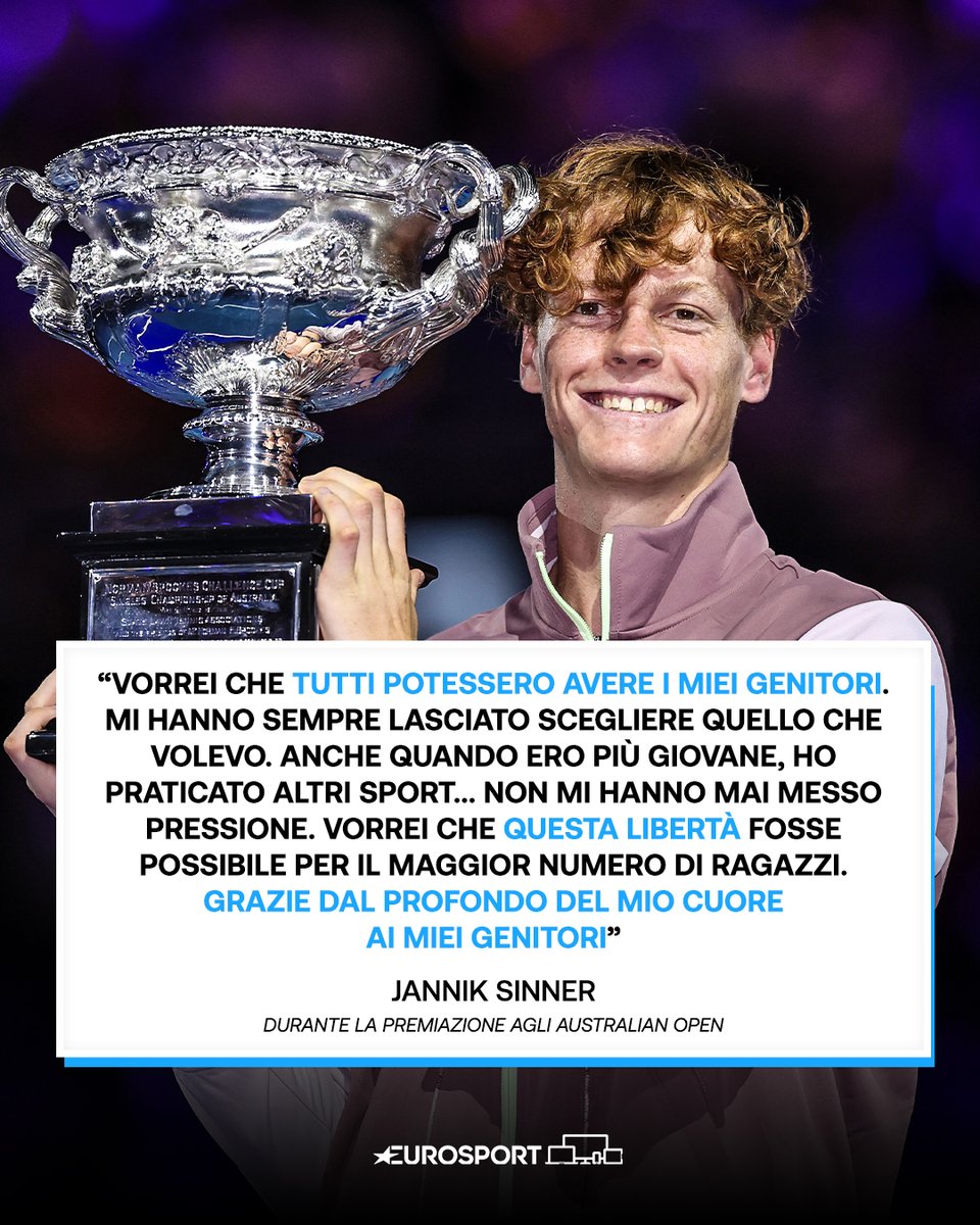 Eurosport_IT's tweet photo. Un messaggio bellissimo 💙

#Sinner #AusOpen #EurosporTENNIS https://t.co/eRhtzuZrKD