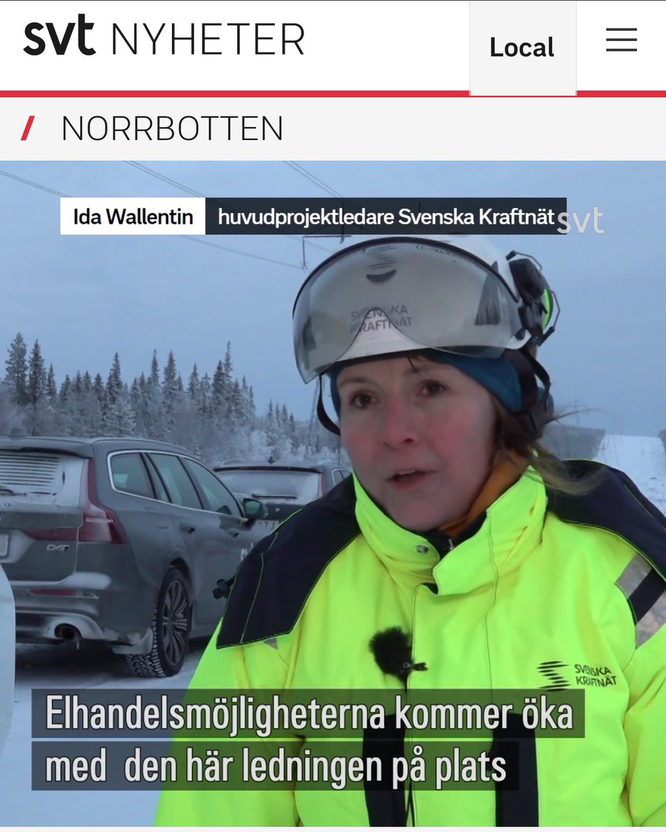 Aurora linen rakentaminen on käynnissä myös Ruotsin puolella, valmista ensi vuoden lopussa. 

Aurora parantaa sähkön toimitusvarmuutta, vakauttaa hintaa ja mahdollistaa investoinnit niin puhtaaseen sähköntuotantoon kuin teollisuuteen.

svt.se/nyheter/lokalt…