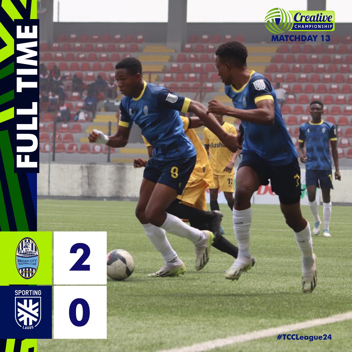 official_tcchq's tweet photo. The hosts secure three points with two second-half goals.
#BRCSPO #TCCLeague24 https://t.co/muMnUvxy9s
