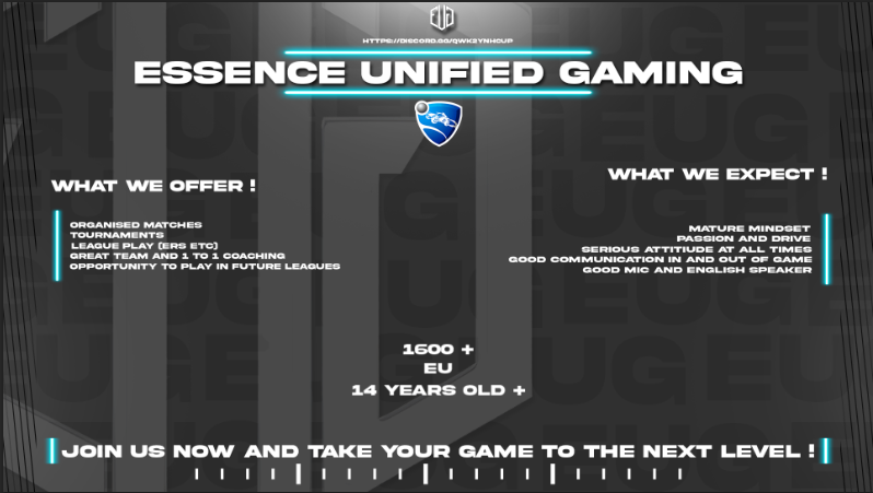 We are recruiting! discord.gg/Qwk2ynhcuP
#RocketLeague #RLCS #gaming #eug #Discord