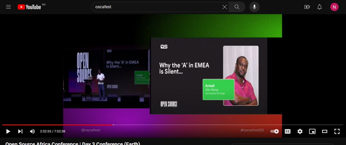 I am spending my sunday evening watching @oscafest '23 videos.

 A lot of gems were dropped 😎