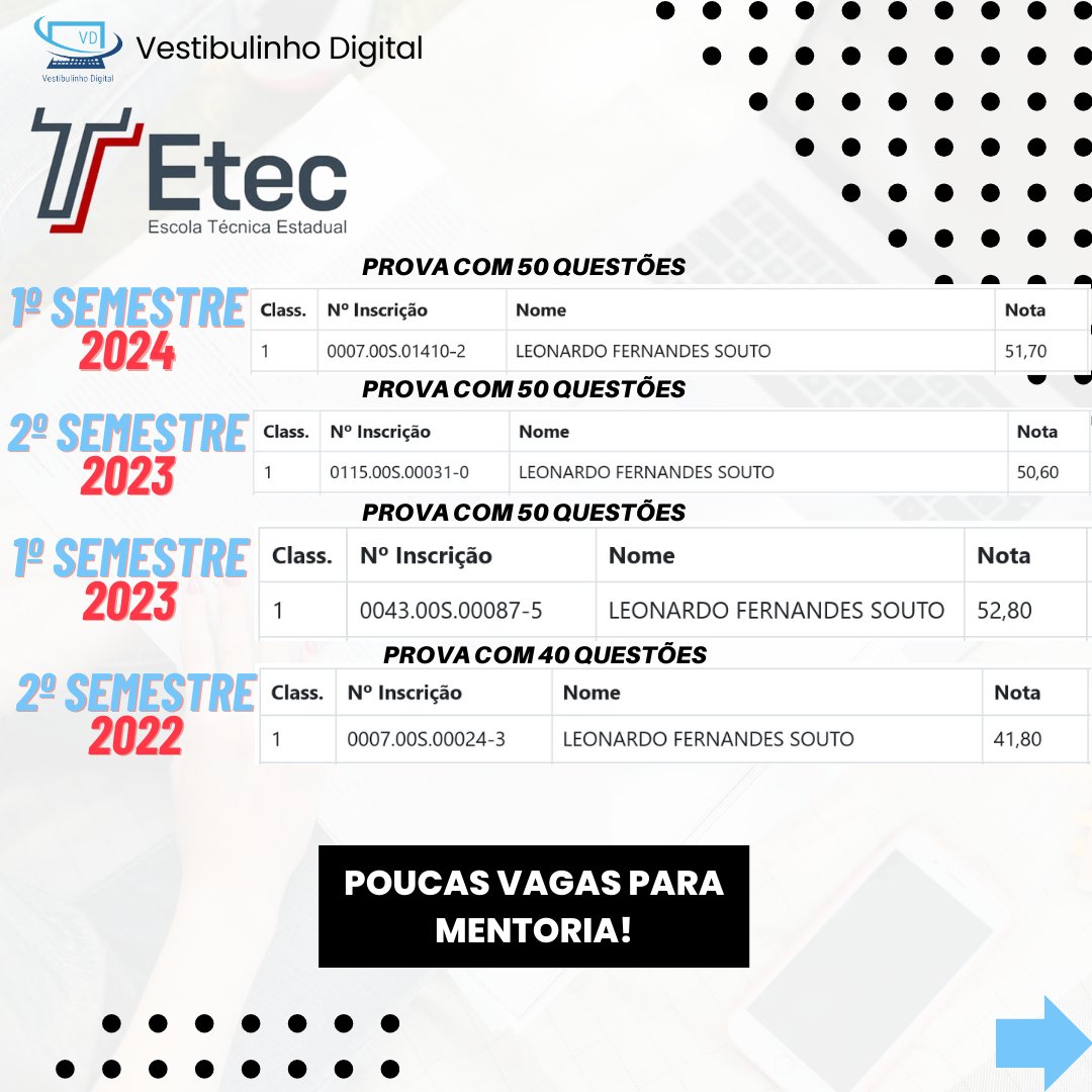 VestibulinhoD's tweet photo. Quer ser o(a) próximo(a) aprovado(a)?💪
🔥https://t.co/Nkzd4PZTxd🔥

#etec #cotuca #cotil #ifsp #fiec #vestibulinho #vestibulinhoetec https://t.co/O9qa6db60F