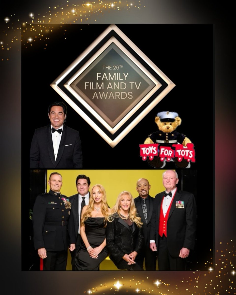 A wonderful and well-deserved honor for @ToysForTots_USA to be honored with the Humanitarian Award. 
Congratulations 👏👏🇺🇸
#FamilyFilmAndTVAwards
@RealDeanCain
@Montel_Williams @LMcKenzieTravel