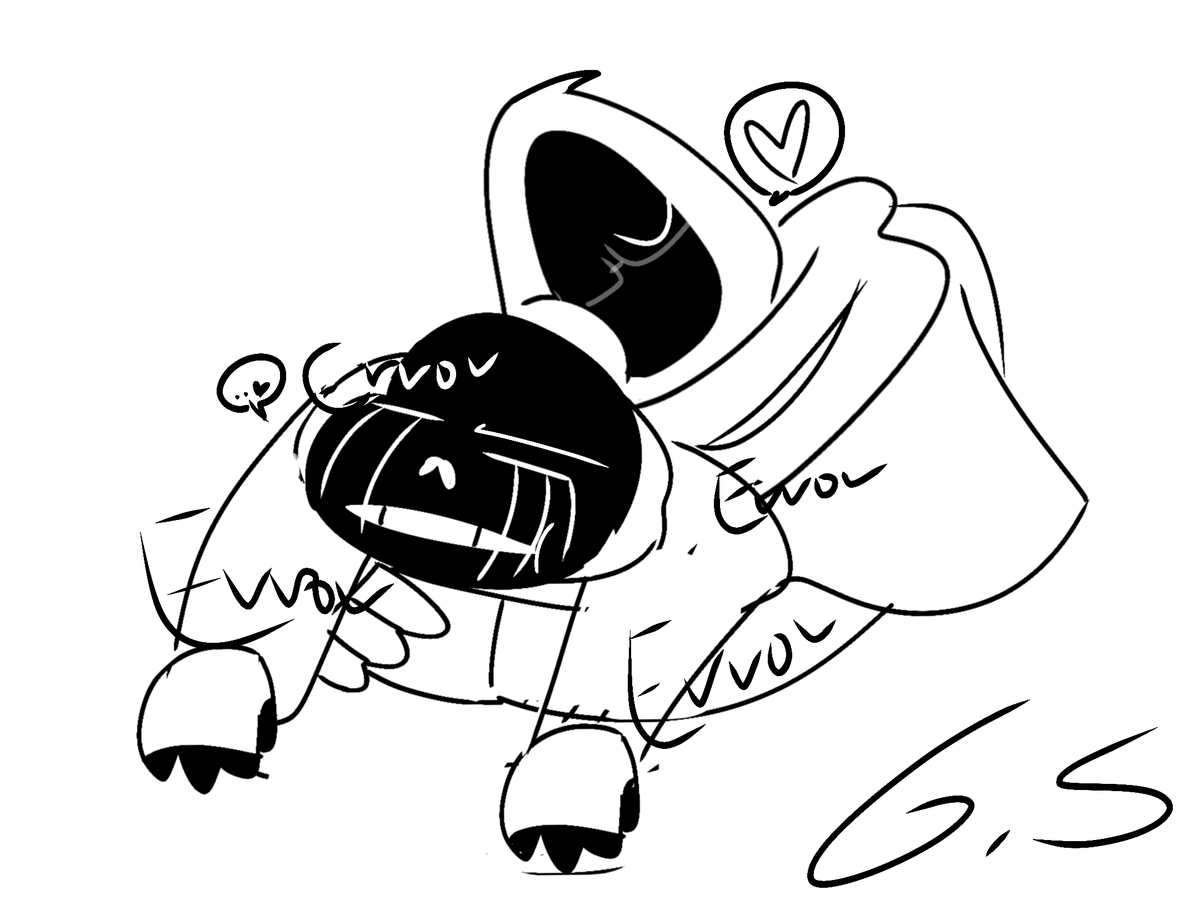 GodsSandwich's tweet photo. Ik error is deathly scared of touch. But i also feel like this woukd be completely randomized with Oreo? Like one day he can’t even STAND Oreo being in the same room as him and other times he literally just sleeps on him? or like just just be super physical? https://t.co/zpESyiARms