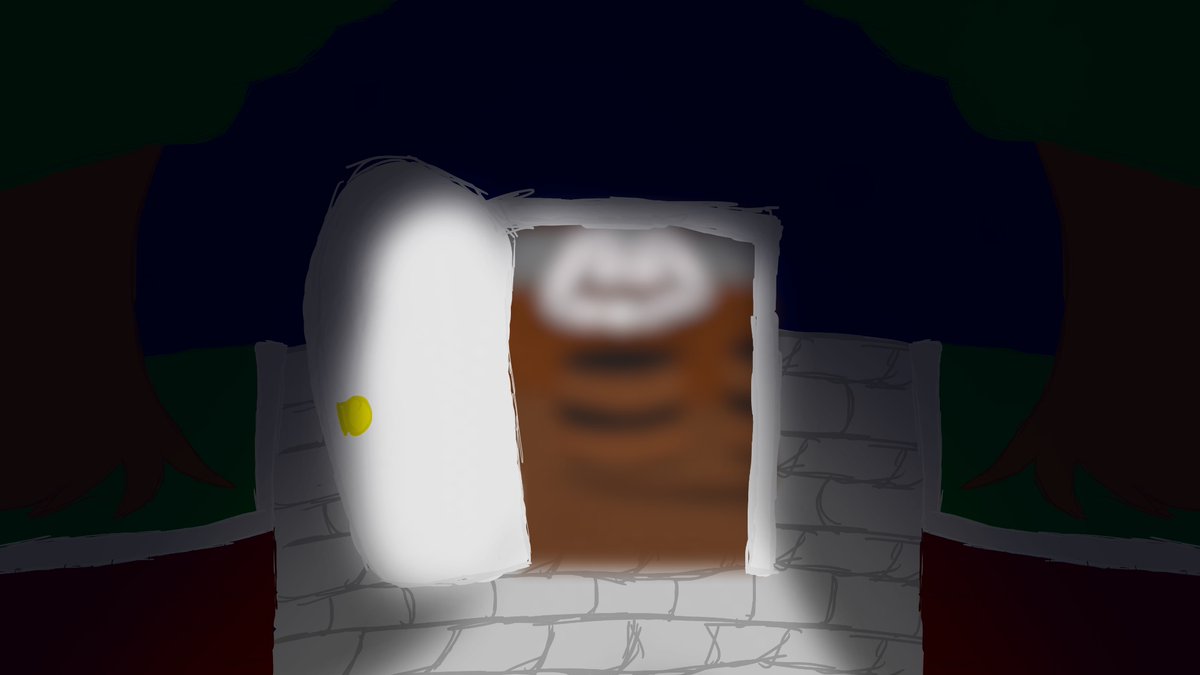 LightBearingKid's tweet image. @ProfBeyond 

They can see what looks like a strange door. . Garbled speech can be heard on the other side of it.