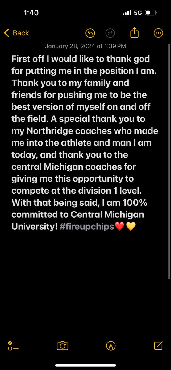 100% Committed! #fireupchips #CMU 
<a href="/Coach_Tavita/">Tavita Thompson</a> <a href="/NickBelay/">Nick Belay</a> <a href="/CoachMcElwain/">Jim McElwain</a> <a href="/CoachCalley21/">Chris Calley</a> <a href="/CoachEppley/">Chad Eppley</a> <a href="/NRRaiderFB/">Northridge Raiders Football</a>