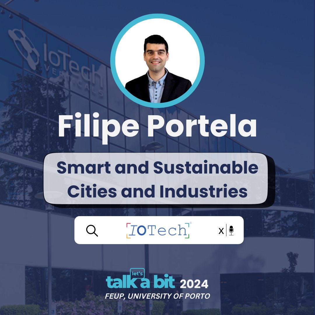 talkabitconf's tweet photo. Join us at TalkABit 2024 with Filipe Portela from IOTech. Dive into Smart and Sustainable Cities and Industries and discover our planet-friendly tech future. Don't miss this enlightening discussion! #talkabit2024 #feup #tech #iotech https://t.co/IkgJDSRsl9