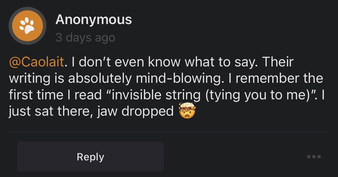 PositiveLasso's tweet image. I don’t think I’ve read that one… ✍️ can’t wait to look it up! @Caolait