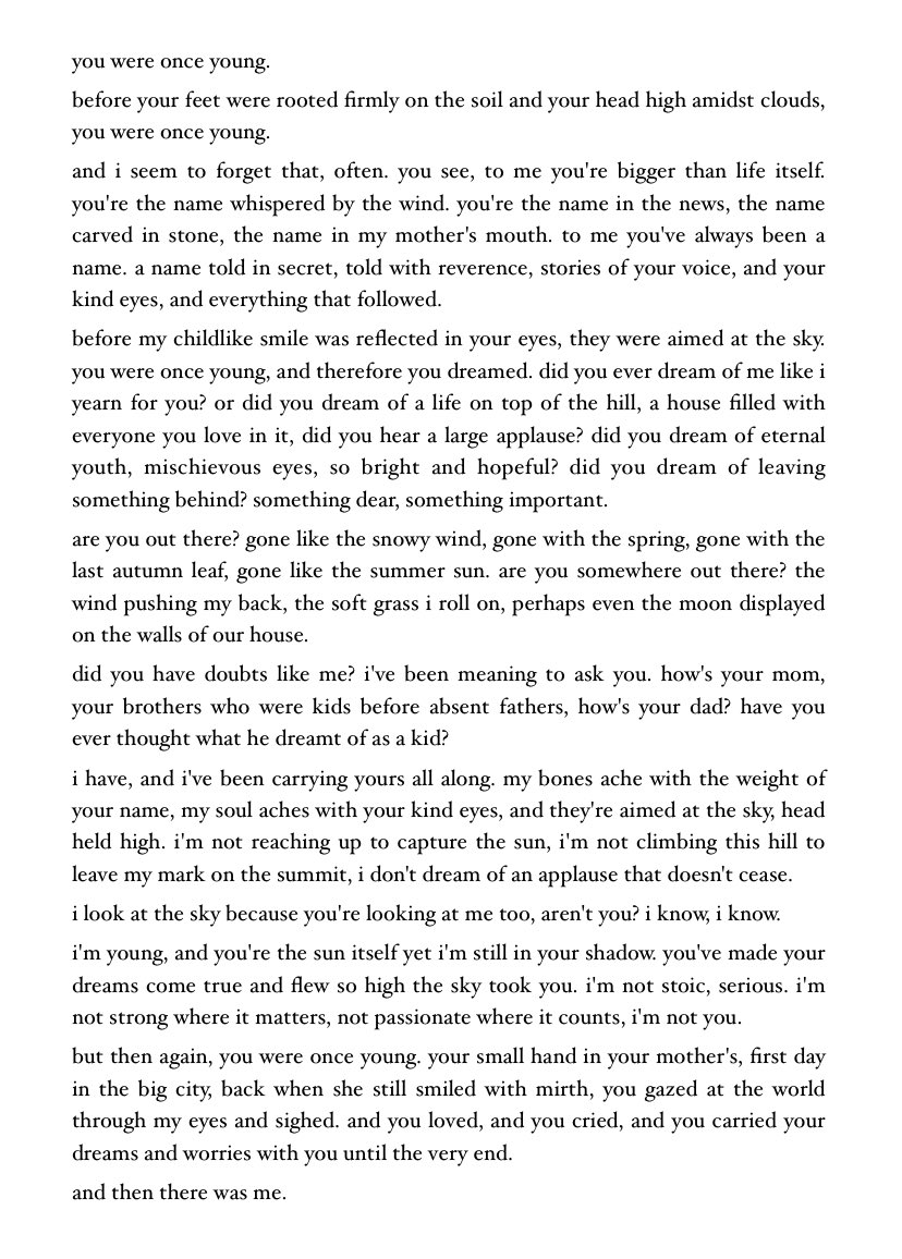 if the sky is witness to our dreams, does youth ever die?