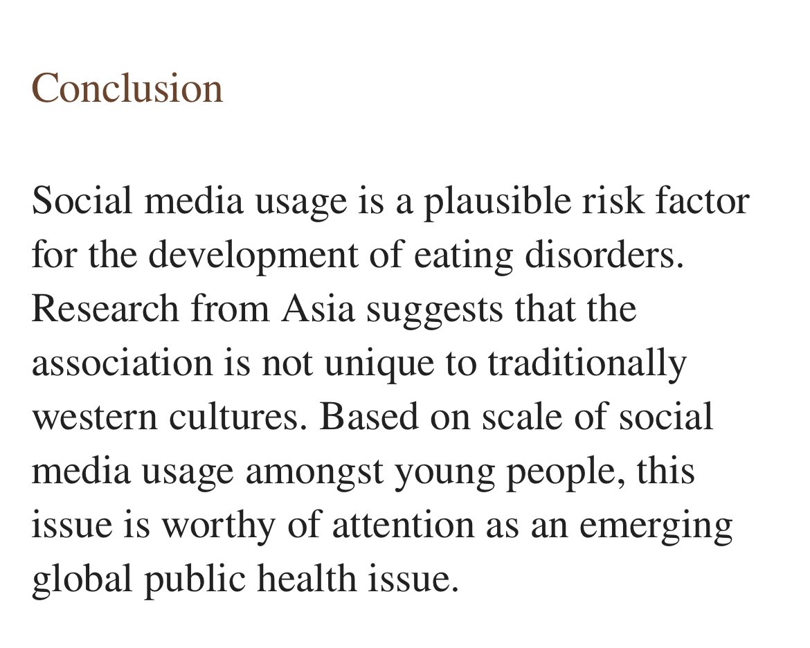 fernandamdo's tweet image. ¿Y saben qué?

Los desórdenes alimenticios causan más problemas que un solo alimento “inflamatorio”. 

Y ya se empieza a hablar sobre la asociación entre el uso de las redes sociales y los trastornos de la candidata alimentaria.

PMID: 36962983