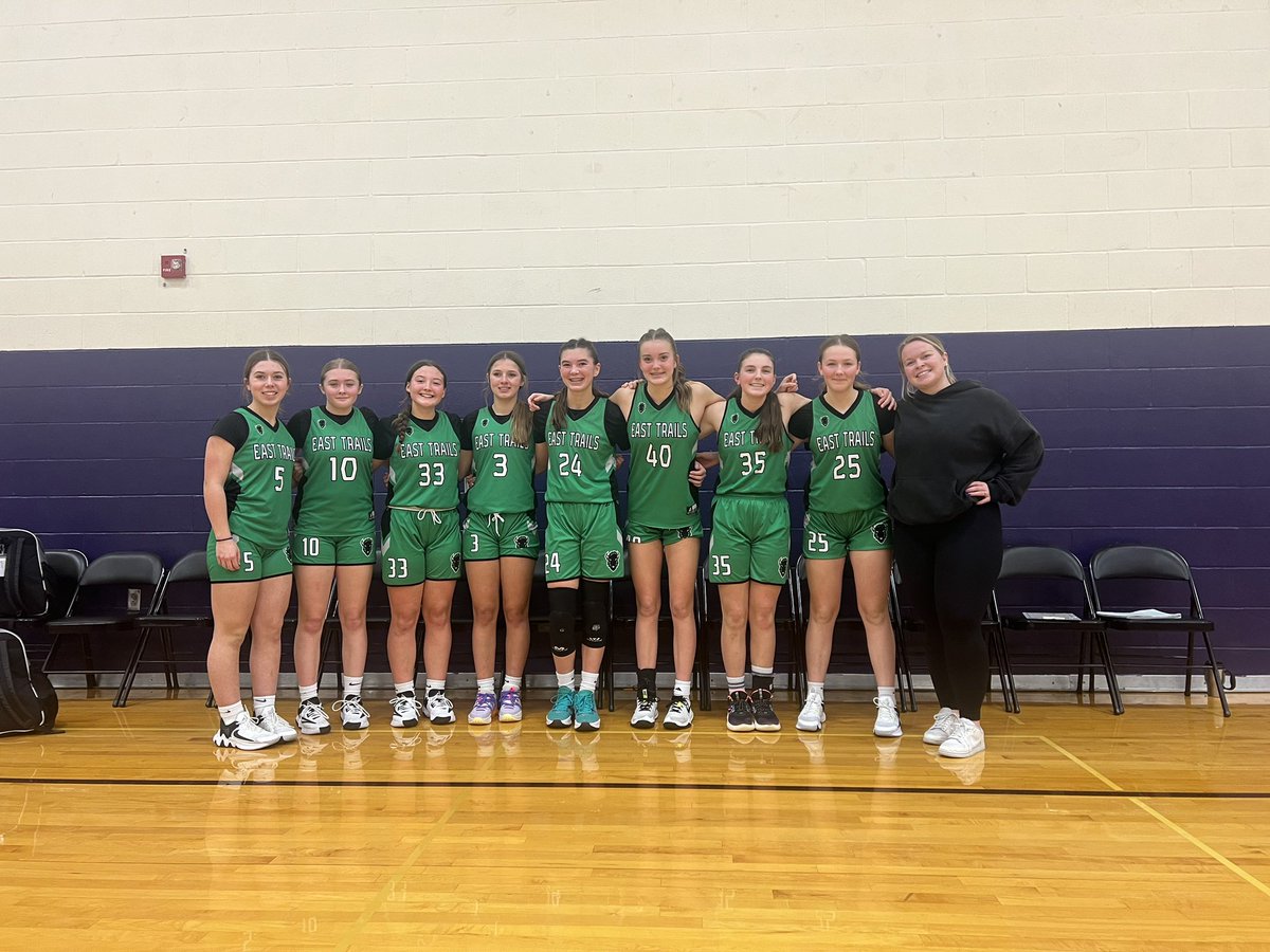 Basketball season comes to an end with a 3rd place finish in the Middle School “A” Greater KC Tournament! Love playing with these girls and going to miss them so much! What a fun season! 💚🖤 @ETMSactivities @ETMSbison @abeeler2028