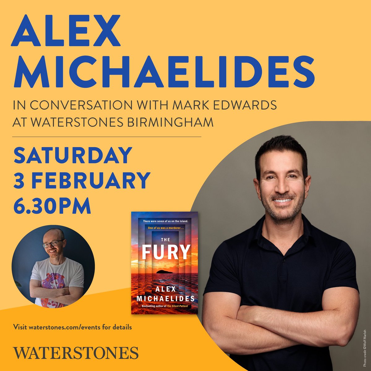 Really looking forward to seeing you all at Waterstones Birmingham on 3rd Feb alongside the brilliant Mark Edwards! waterstones.com/events/an-even…