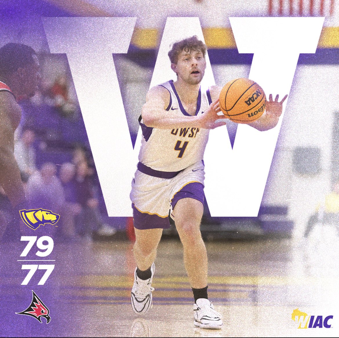 PointersMBB's tweet photo. The Pointers defeat UW-River Falls to advance to 4-4 in WIAC play and 10-9 overall #Pointers https://t.co/eOsJ3CyXF2