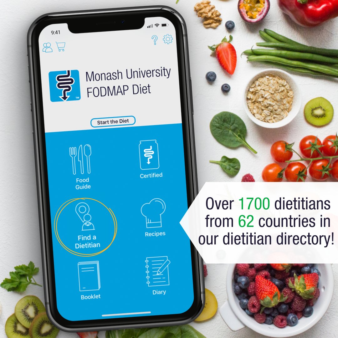 Did you know that we have over 1700 Monash FODMAP-trained dietitians listed in our directory from 62 different countries? 😲🌍 This includes the 84 new dietitians from 23 different countries that were just added! monashfodmap.com/online-trainin…