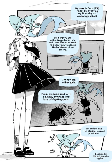 [oc] my best friend is the main character 