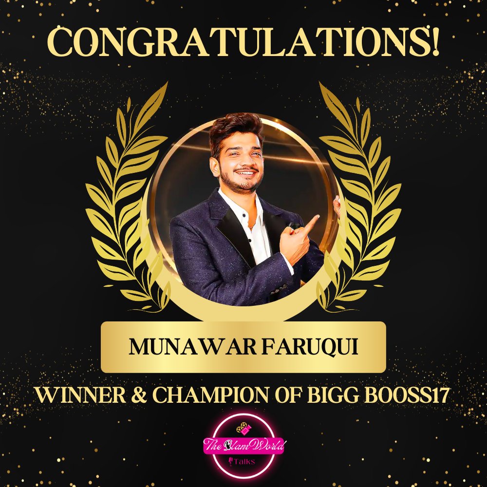Congratulations <a href="/munawar0018/">munawar faruqui</a>

#MunawarFaruqui
