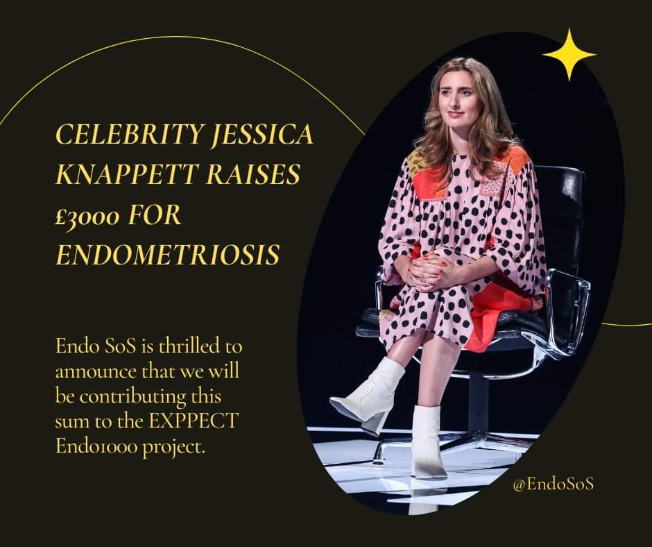 We are so proud of our Ambassador! Well done @jessicaknappett and thank you for choosing us. The donation has gone to @exppect towards their #Endo1000 project