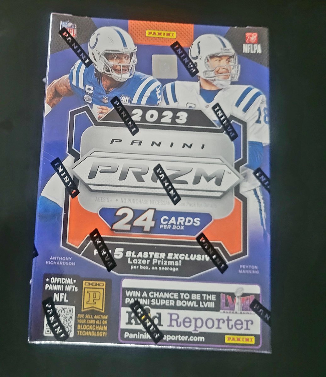 vintage_breaks's tweet photo. Win this #FREE 2023 #NFL Prizm🏈 blaster 
1) RT
2) Comment: Which big-time rookie card (🐐 ) did we recently pull in a free bonus pack???

HINT:
The answer is HERE👉https://t.co/bzXxRirCia  👈

We'll random Monday! 
#NFL #Foootball #ChiefsKingdom #RavensFlock #AllGrit #FTTB https://t.co/aWGPjFOxBa