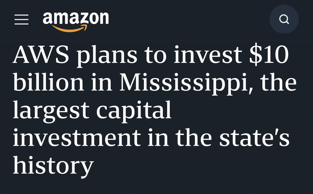 tatereeves's tweet image. Our goal is to build a stronger economy — for all Mississippi.

This record-shattering investment will help do exactly that.