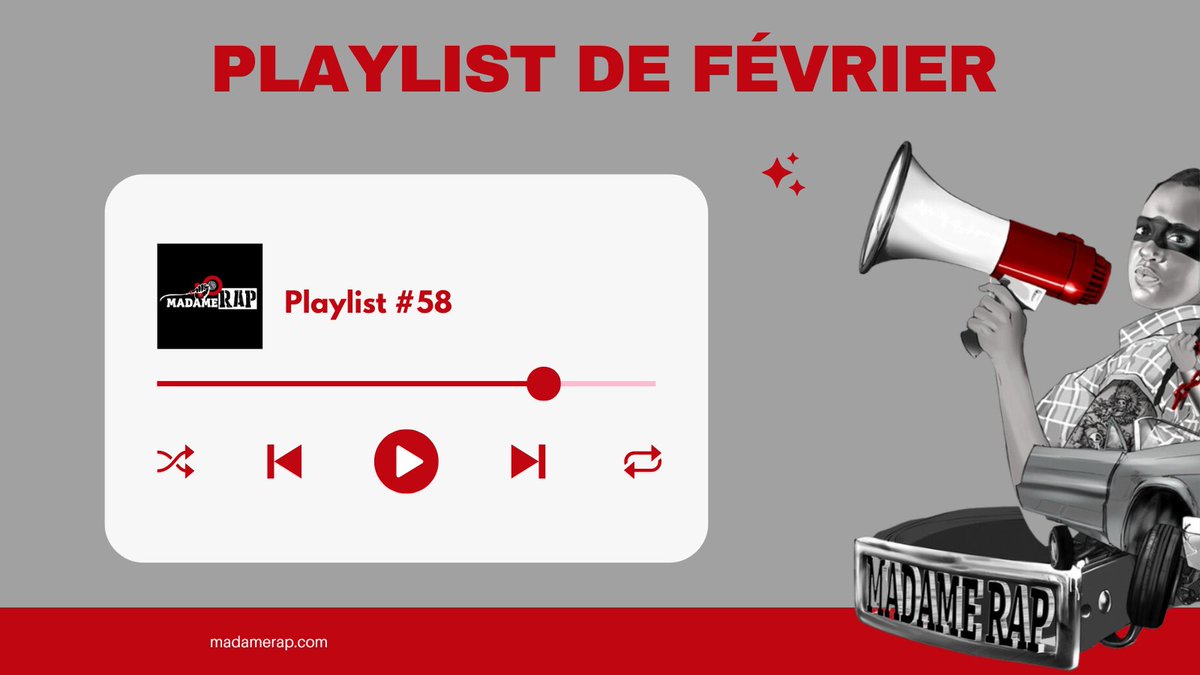 EloiseBouton's tweet photo. 📣🎧♀️🏳️🌈 La playlist @madame_rap de février est disponible sur Apple Music, Deezer, Spotify & YouTube avec 20 titres de #rappeuses & rappeurs·euses #LGBTQIA du monde entier !
➡️ https://t.co/HKOLxQYloK
#rapqueer #MadameRapPlaylist https://t.co/jBnccdq7gT