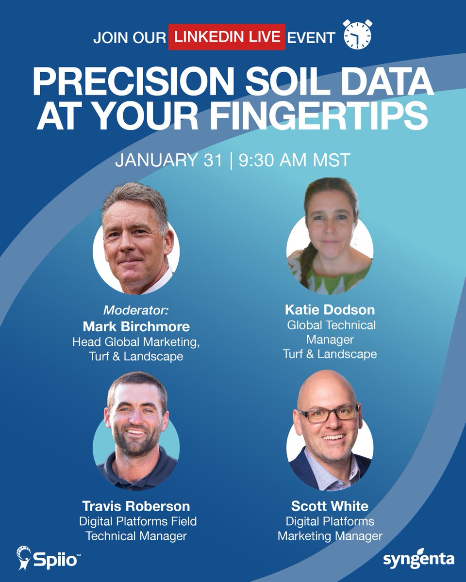 Join our Sustainability Showcase LinkedIn Live on January 31 at 9:30am MST, where we will spotlight <a href="/spiio_official/">Spiio</a>, our pioneering provider of precision soil sensor technology. Tune in for a live peek to see how this digital innovation works, straight from <a href="/GCSAAConference/">GCSAA Conference and Trade Show</a>