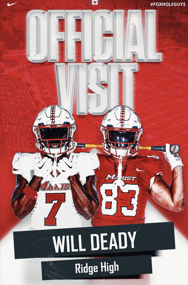 WillDeady's tweet image. Had an awesome time this weekend at my official visit @Marist_Fball! Can’t wait to work with such an amazing coaching staff and group of guys! @CoachMWillis @coachkevjohnson @TheCoachHo @CoachTBiscardi @CoachGrant74 @CoachBobDavies @Coach_Suta @CoachMcGuire_ @CoachTJWeyl…
