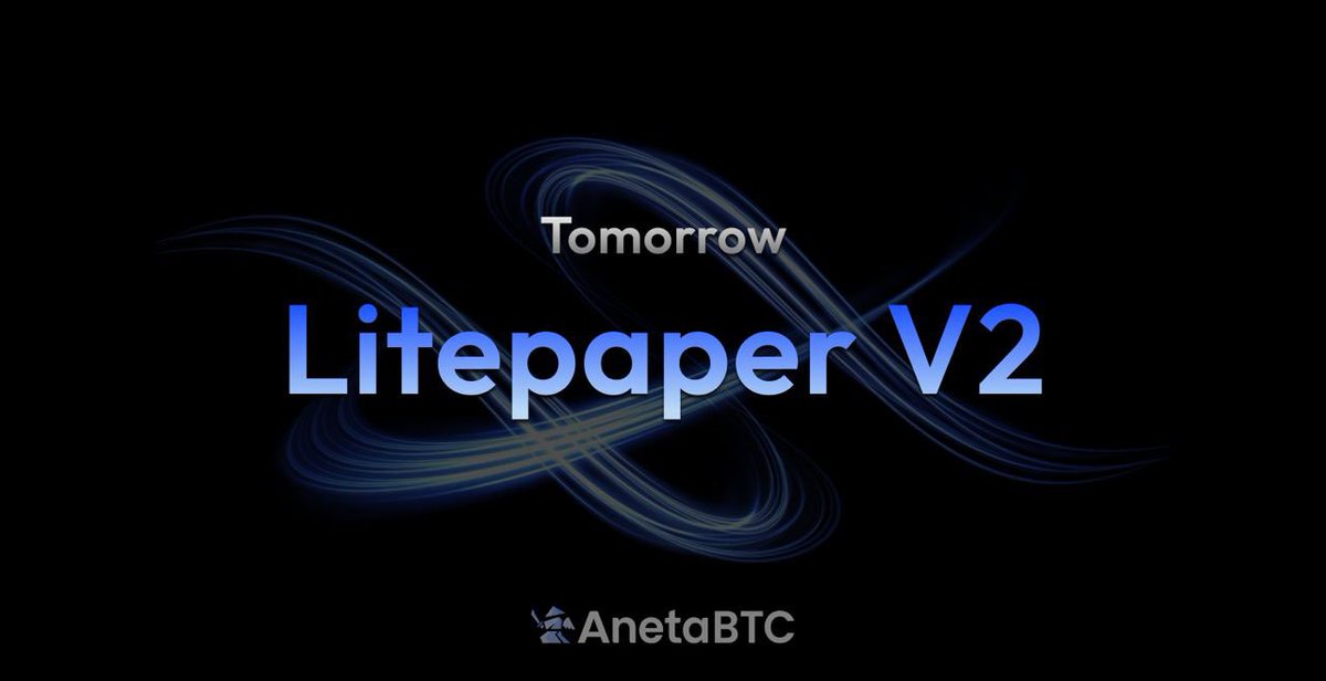 Litepaper V2.

Tomorrow.