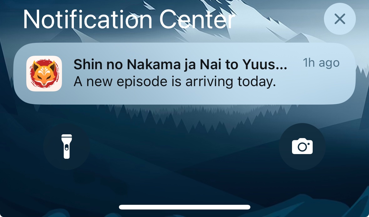 Annie__BE's tweet photo. @_alexMadeira @AppKitsune could it be considered changing the new episode notification text to “airing today” instead of “arriving today”? It just looks a little off for an English speaker when seeing “arriving” for a show episode instead of “airing”. Keep up the great work! https://t.co/it1SQC7tF7