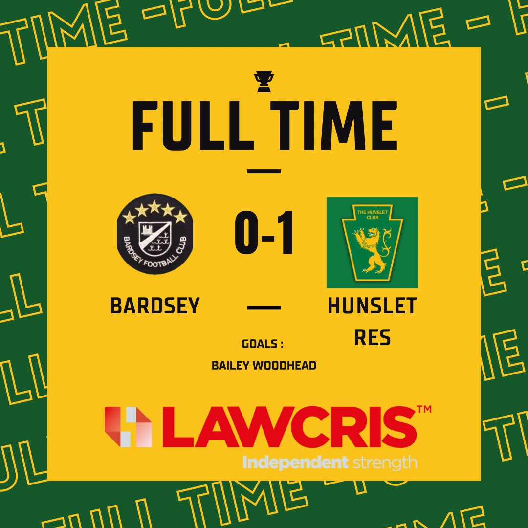 A Win yesterday for the Open Age Reserves with goal from Bailey Woodhead! Team Sponsored By Lawcris Panel Products💚💛