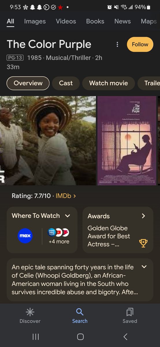 They are conflating the two movies in the search on the TV menus and <a href="/Google/">Google</a> .... don't trust the analytics 

 <a href="/HBO/">HBO</a> <a href="/Oprah/">Oprah Winfrey</a> #TheColorPurple <a href="/TasiasWord/">Fantasia Taylor</a> <a href="/HalleBailey/">Halle</a>